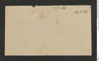 Nachlass Franz Steindachner, Notiz (29.10.1879) und Kuvert, Inv.Nr. 133.09, Seite 1